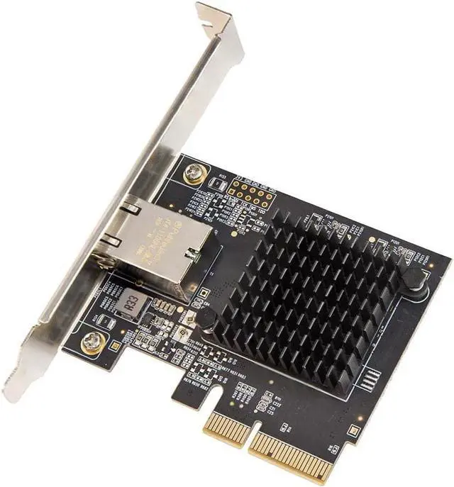 Alt view image 6 of 6 - Syba 1 Port 10 Gigabit Ethernet Network Card - PCIe x4 10Gb 10GBASE-T NIC AQTION AQC107-10Gbps Ethernet PCI-Express x4 Adapter SD-PEX24055
