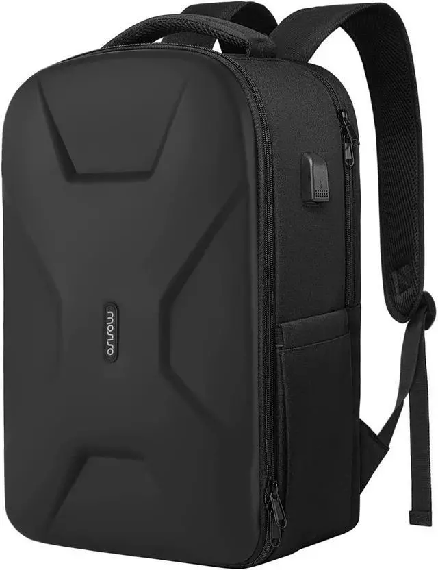 Main image of MOSISO 15.6-16 inch 35L Laptop Backpack with USB Charging Port for Women Men, Waterproof Hardshell Travel Business Computer Bag, Anti-Theft Daypack with Luggage Strap, Black