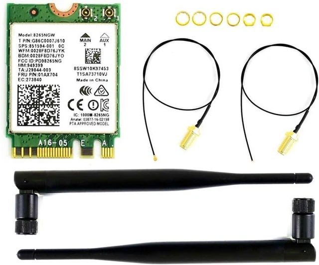 Alt view image 2 of 5 - 2PCS Waveshare AC8265 Wireless NIC Module for Jetson Nano Supports 2.4GHz / 5GHz Dual Band WiFi and Bluetoth 4.2