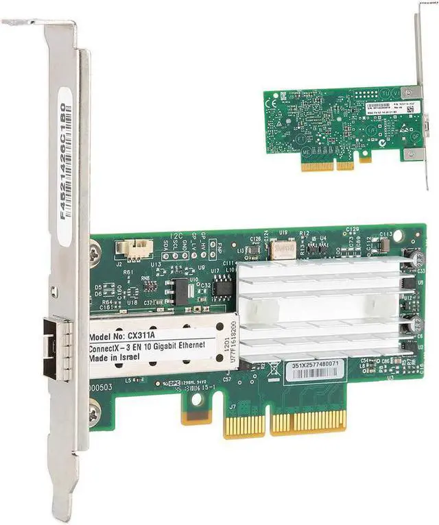 Alt view image 4 of 7 - EBTOOLS 10 Gigabit SinglePort PCI e Network Card, PC Wireless Cards for Mellanox CX311AXCAT, Suitable for Linux/Windows