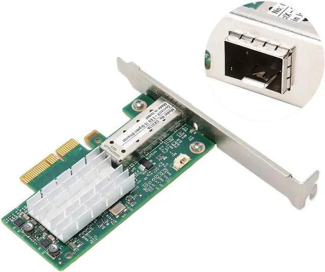Alt view image 5 of 7 - EBTOOLS 10 Gigabit SinglePort PCI e Network Card, PC Wireless Cards for Mellanox CX311AXCAT, Suitable for Linux/Windows