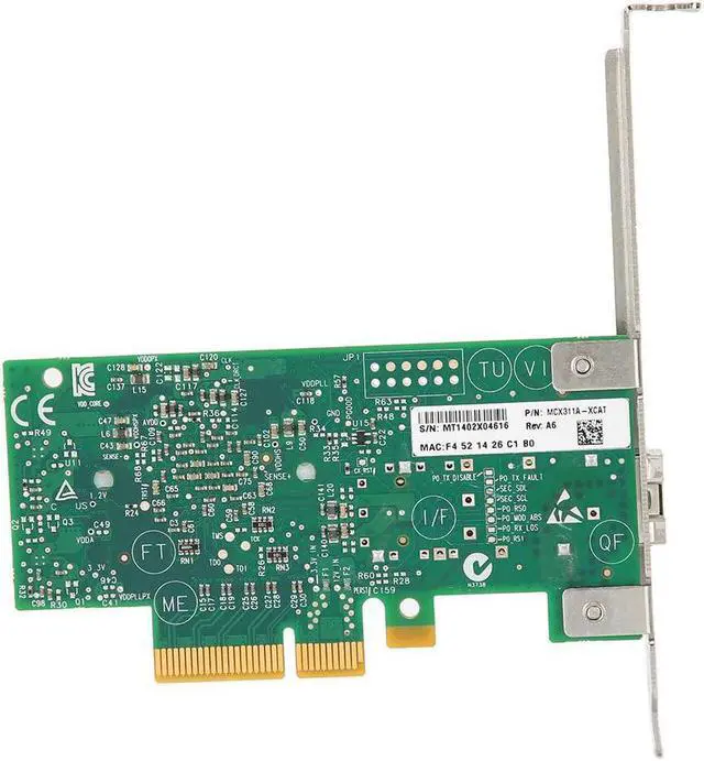 Alt view image 6 of 7 - EBTOOLS 10 Gigabit SinglePort PCI e Network Card, PC Wireless Cards for Mellanox CX311AXCAT, Suitable for Linux/Windows
