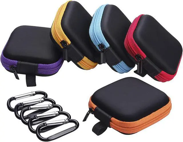 Main image of Sunmns 5 Pieces in Ear Bud Earphone Headset Headphone Case | Mini Storage Carrying Pouch Bag