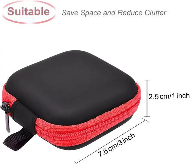 Alt view image 3 of 6 - Sunmns 5 Pieces in Ear Bud Earphone Headset Headphone Case | Mini Storage Carrying Pouch Bag