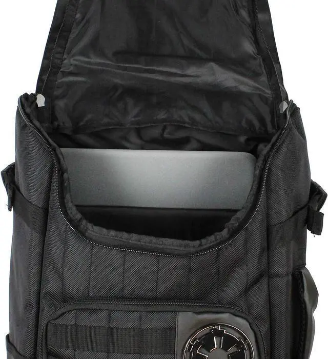 Alt view image 5 of 7 - Star Wars Darth Vader Costume Inspired Bag Padded Sleeve Tech Laptop Backpack