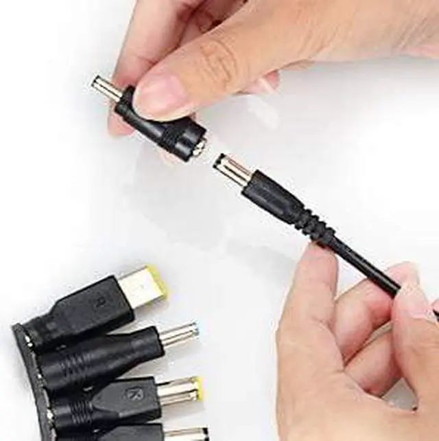 Alt view image 7 of 7 - aceyoon Laptop DC Power Adapter Kits 38 PCS Universal 5.5 mm x 2.1 mm DC AC Power Adapter Tips Connector for Thinkpad Power Supply Plug Jack Sets