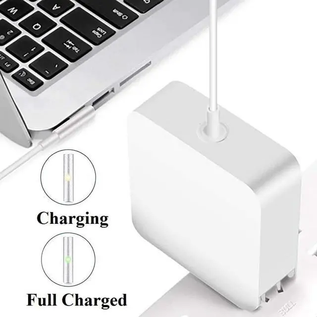 Alt view image 5 of 7 - Replacement for MacBook Pro Charger, 60W Magnetic L-Tip Power Adapter for Mac Book and Mac Book Pro 13-inch (Before Mid 2012 Models)