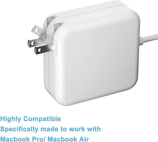 Alt view image 3 of 7 - Compatible for Mac Book Pro Charger with Cord - Replacement Magnetic 60W T-Tip Charger , Universal Power Adapter Compatible for 13-in Mac Book Air/Mac Book Charger with Retina Display(After 2012
