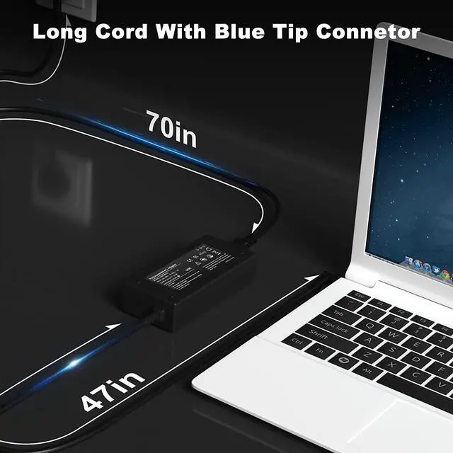 Alt view image 3 of 7 - 19.5V 3.33A 65W AC Adapter Laptop Charger for HP Elitebook 850-G3 840-G3 820-G3 745-G3 725-G3 755-G3 840-G4 820-G4 850-G4 HP ProBook 470-G3 470-G4 470-G5 645-G2 Power Supply Cordd