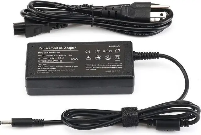 Alt view image 3 of 6 - 65W Replacement AC Adapter for Dell Latitude 13 3301 3310 3390 14 3410 3490 15 3500 3510 3590 Vostro 13 5301 5370 5390 5391 14 5401 5402 5490 15 3558 3559 3590 5501 5502 5590 Laptop Charger Power Cord