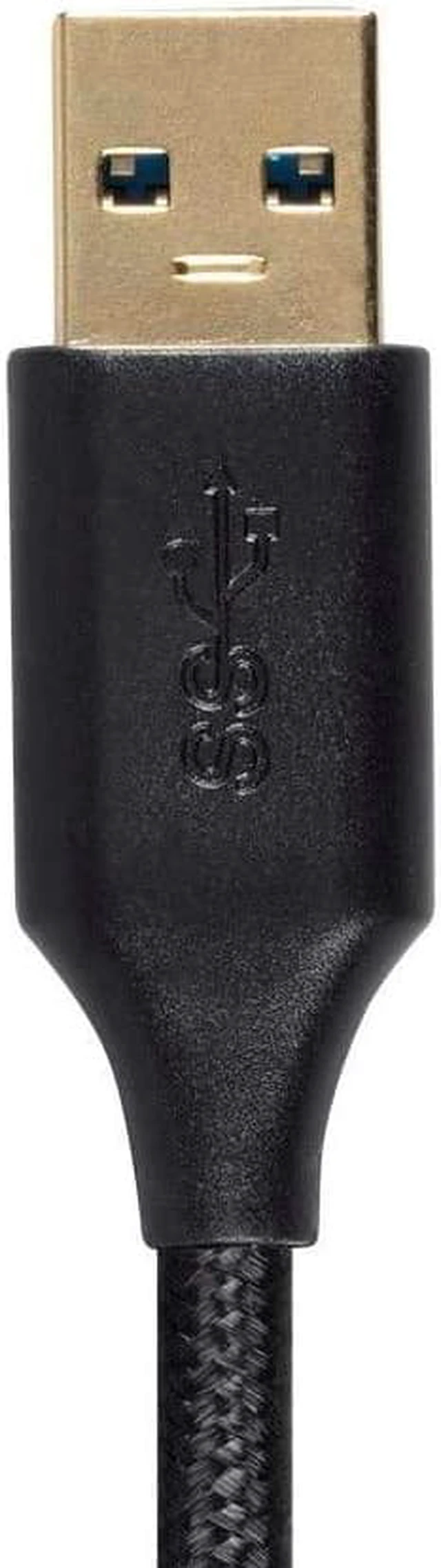 Alt view image 5 of 6 - Monoprice 130716 USB 3.0 A Male to A Female Premium Extension Cable 10', Black