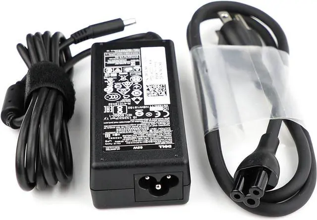 Alt view image 2 of 7 - New Genuine OEM Original Dell 65W 4.5mm Tip Replacement AC adapter for Dell Inspiron 5551, Inspiron 5555, Inspiron 5558, Inspiron 5755, Inspiron 5758, Inspiron 7348, Inspiron 7558.