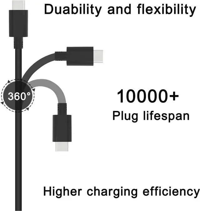 Alt view image 5 of 7 - 45W Type USB C Laptop Charger for Lenovo Chromebook C330 S340 100e 300e 500e C340 S330 2nd Gen,ThinkPad Yoga T480 T580 E490 E580 C630 C940 720 910 With More Model,Adapter ADLX45YLC2D Power Supply Cord