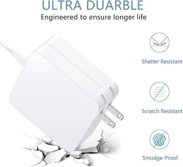 Alt view image 5 of 7 - Compatible with Mac Book Pro Charger, AC 85W T-Type Magnetic Replacement Power Adapter for 13/15/17-After Mid 2012