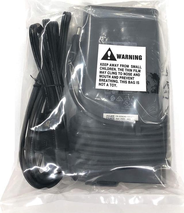 Alt view image 7 of 7 - New Version Slim Dell 240 Watt Replacement AC Adapter for Dell Precision 7730 P/N: KJXPP 450-AHHE