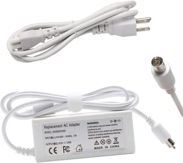 Main image of New 65W 24.5V 2.65A Replacement Ac Adapter Laptop Charger Compatible with Apple Powerbook iBookG4, iBook,G4 Series,15.2-inch with Size 7.7mmX2.5mm