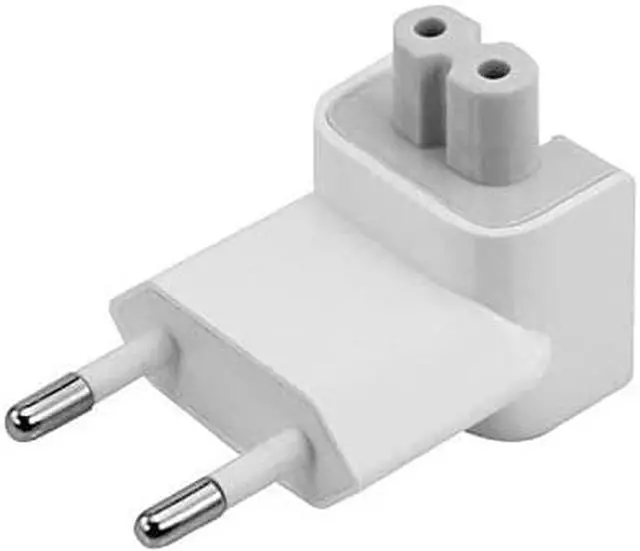 Alt view image 5 of 7 - 2 Pack US to Europe Plug Converter Travel Charger Adapter Wall Outlet EU European Connector Duck Head for MacBook Mac Pro MBA Retina MagSafe Apple Phone Pad Tablet Mini Air Power Brick