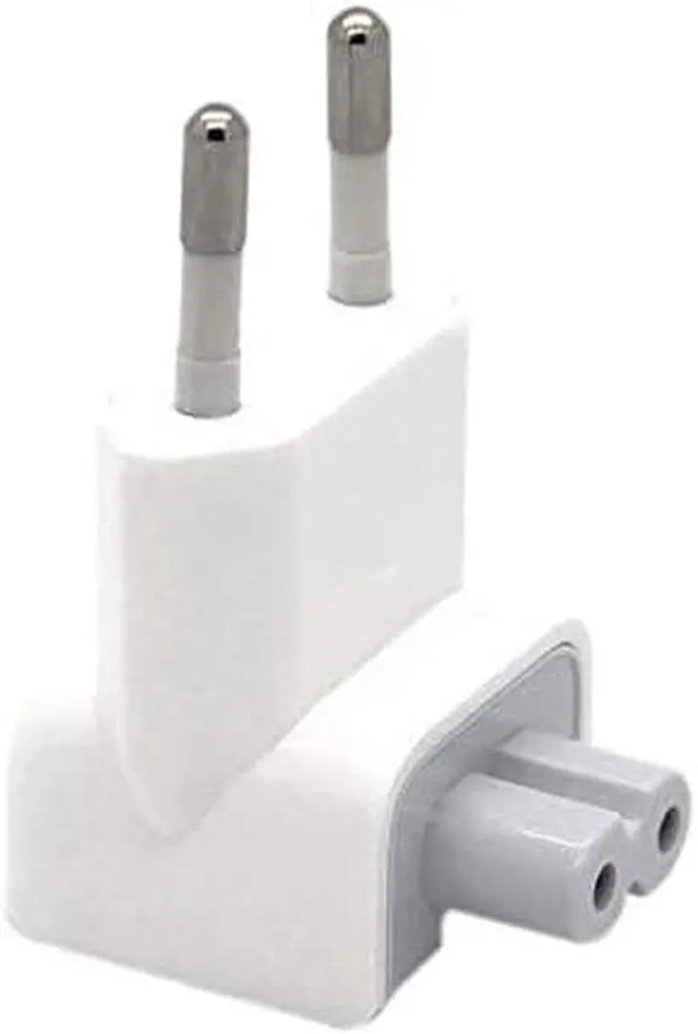 Alt view image 3 of 7 - 2 Pack US to Europe Plug Converter Travel Charger Adapter Wall Outlet EU European Connector Duck Head for MacBook Mac Pro MBA Retina MagSafe Apple Phone Pad Tablet Mini Air Power Brick
