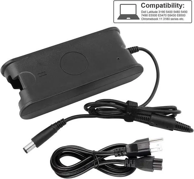Alt view image 5 of 7 - 65W AC Power Charger Adapter for Dell HA65NS1-00 LA65NS0-00 HA65NS5-00 HA65NS5-XX 09RN2C PA-12 PA-2E Supply Cord