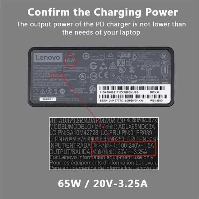 Alt view image 6 of 6 - USB C to 4.5mm Laptop Charging Cable Adapter Male Type C to DC 4.5 x 3.0mm Converter Braided 6.5ft Fast 100W PD Power Charger Supply Cord for Vostro 12 17 11 XPS 14 3000 7000 5000 13 15 Inspiron Dell