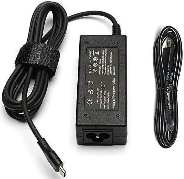 Alt view image 2 of 7 - 45W USB C Type-C AC Adapter Laptop Charger Compatible for HP Spectre x360 13-v111dx 13-v011dx 13-w023dx 13-w013dx 13-ae013dx 13-ac023dx Notebook PC 15-ch011dx 15-bl012dx 15-bl112dx Power Supply Cord