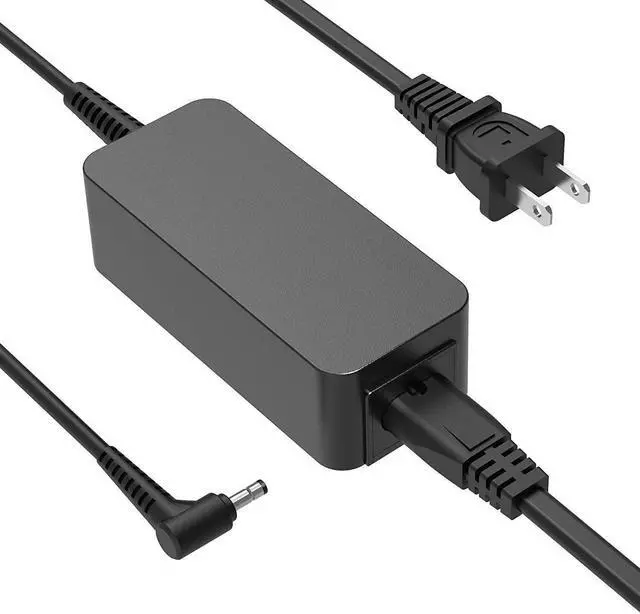 Main image of 45W Charger Fit for Lenovo Chromebook N23 N42-20 N22-20 Touch, 100e 300e 500e Winbook Laptop Series Round Tip UL Listed AC Adapter Power Supply Cord