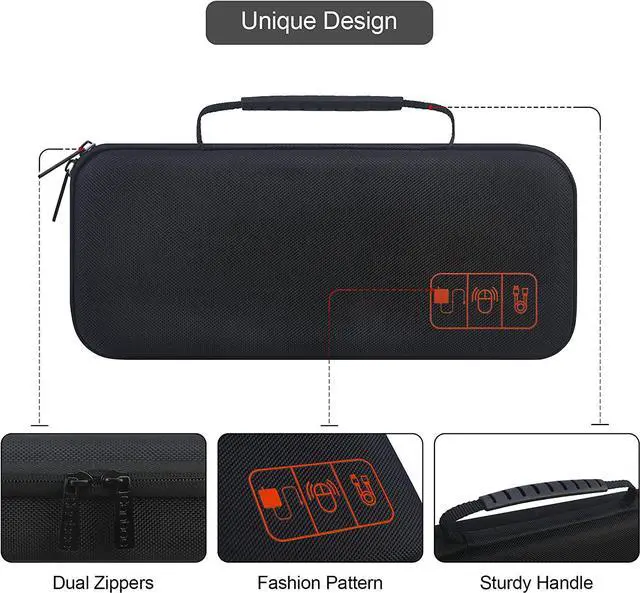 Alt view image 4 of 7 - Hard Electronics Organizer Universal Travel Cable Organizers Large Electronic Accessories Storage Case Bag for Laptop Adapter Cord Charger Plug Hard Drive Earphone USB Hub Black