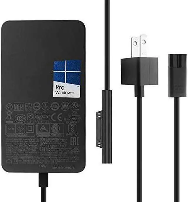 Main image of Original Pro Charger 44W 15V 2.58A Power Supply Compatible with Microsoft Surface Pro 6 Pro 5 Fits Model 1796 1800 Power Cord with 5V 1A USB Charging Port