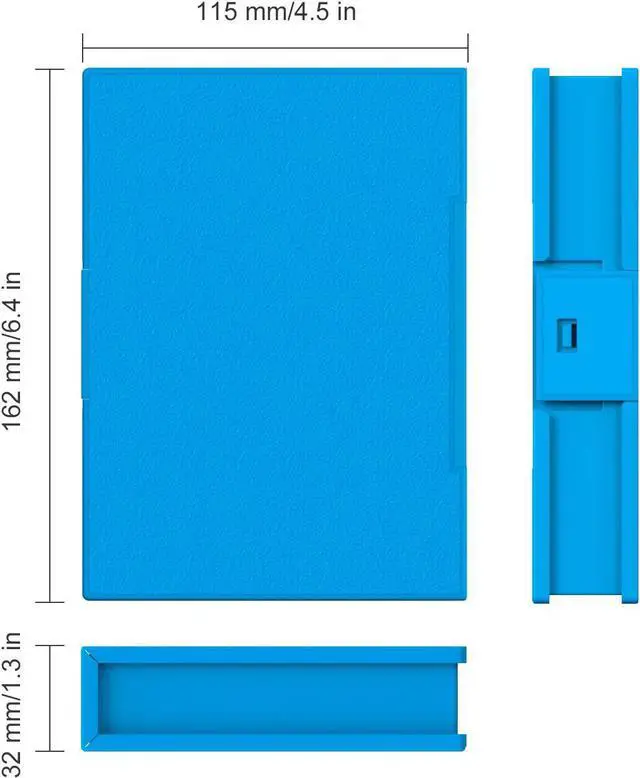 Alt view image 6 of 7 - 3.5 Inch Hard Drive Case HDD Protective Box with Shockproof Dustproof and Anti-Static Function Storage Case for 3.5 inch HDDs 6 Pack Orange/Blue/Gray (HPFx6)