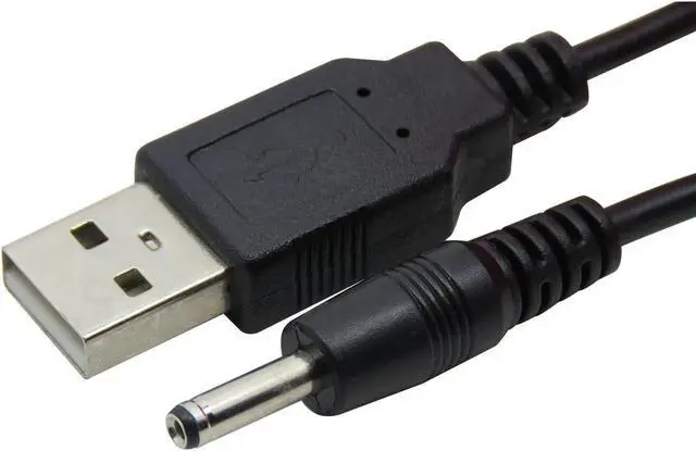 Main image of CABLEDECONN USB A to DC 3.5 mm/1.35 mm 5 Volt DC Barrel Jack Power Cable