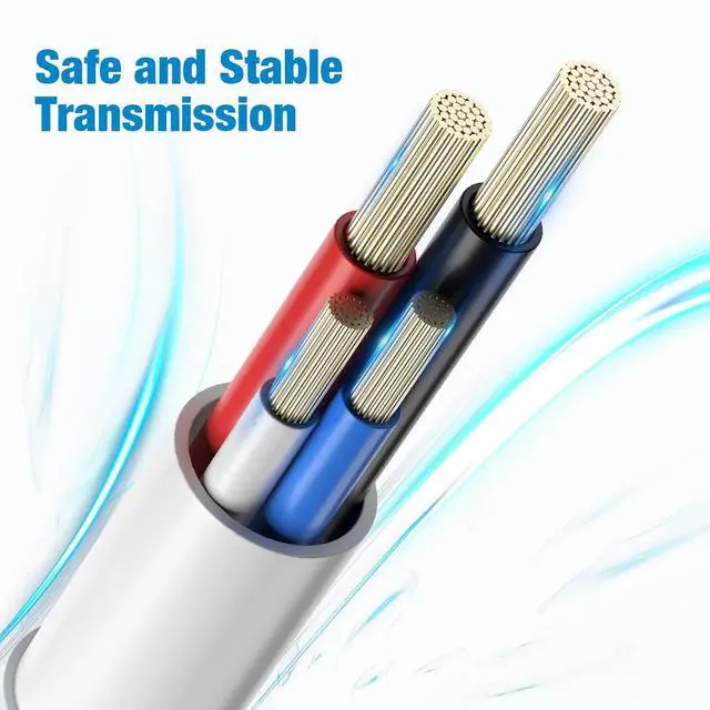 Alt view image 6 of 7 - Certified 30 Pin USB Charging Cable 4.0ft USB Sync Charging Cord iPhone Compatible for 4 4s 3G 3GS iPad 1 2 3 iPod Touch Nano White (1 PCS)