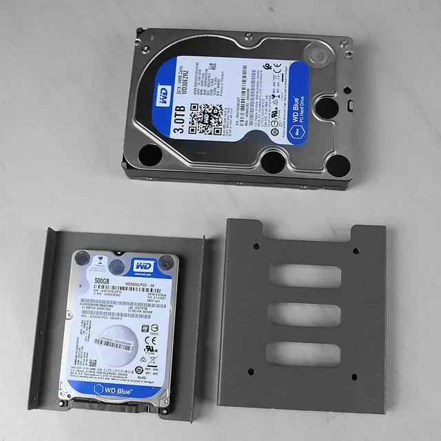 Alt view image 4 of 7 - 2Pack SSD Mounting Bracket 2.5 to 3.5 Adapter 2.5 to 3.5 Hard Drive Adapter SSD Bracket Converts 2.5 Notebook Hard Drive to 3.5 Desktop Hard Drive Bay Mounting Bracket Adapter