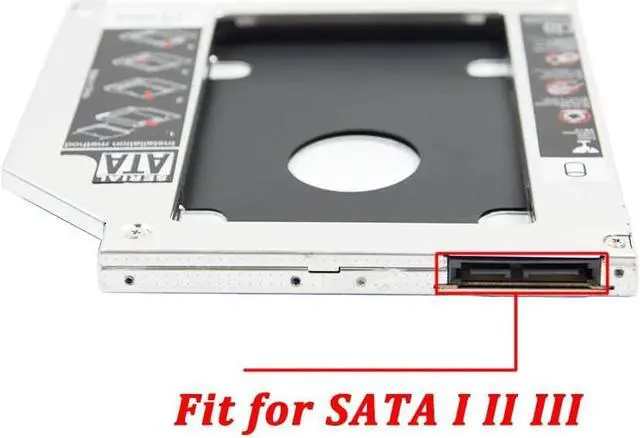 Alt view image 5 of 5 - 2nd 2.5'' SATA HDD SSD Hard Drive Disk DVD CD ROM Optical SuperDrive Caddy Tray Adapter for  Unibody MacBook/MacBook Pro 13 15 17 Early mid Late 2008 2009 2010 2011 2012.etc