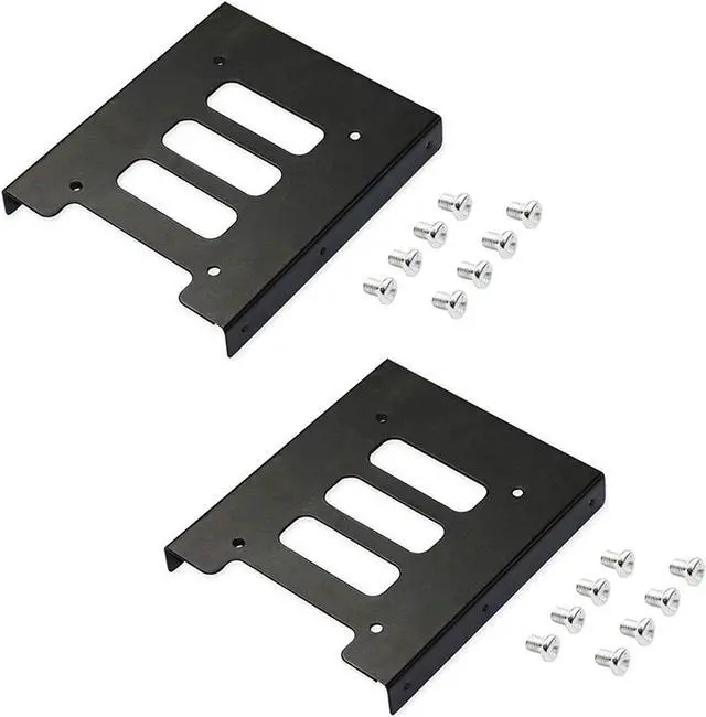 Main image of SSD Mounting Bracket 2.5 Inch to 3.5 Inch Internal SSD/HDD Mounting Kit 2.5 to 3.5 Hard Drive Adapter SSD Bracket Converts (2Pack)