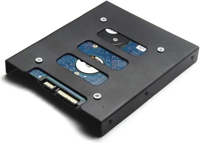 Alt view image 3 of 6 - SSD Mounting Bracket 2.5 Inch to 3.5 Inch Internal SSD/HDD Mounting Kit 2.5 to 3.5 Hard Drive Adapter SSD Bracket Converts (2Pack)