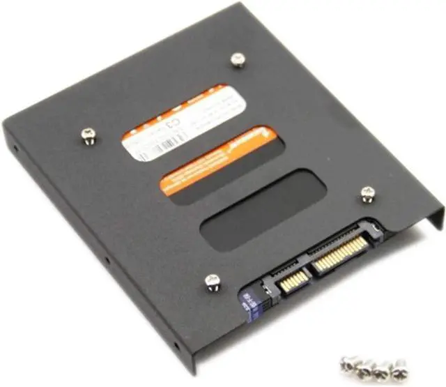 Alt view image 2 of 6 - SSD Mounting Bracket 2.5 Inch to 3.5 Inch Internal SSD/HDD Mounting Kit 2.5 to 3.5 Hard Drive Adapter SSD Bracket Converts (2Pack)