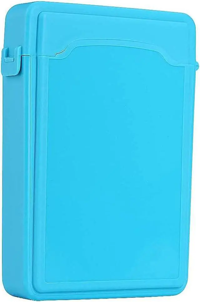Alt view image 2 of 7 - Protective Storage Box for Hard Disk 3.5 Hard Case HDD SSD Anti-static Disk Storage Box Shockproof Dust-proof Non-slip(Blue)