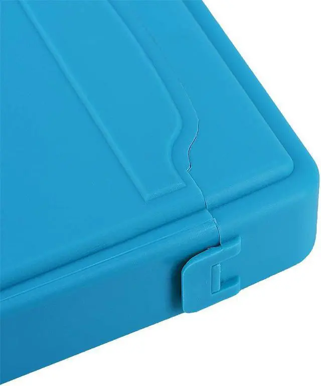 Alt view image 5 of 7 - Protective Storage Box for Hard Disk 3.5 Hard Case HDD SSD Anti-static Disk Storage Box Shockproof Dust-proof Non-slip(Blue)