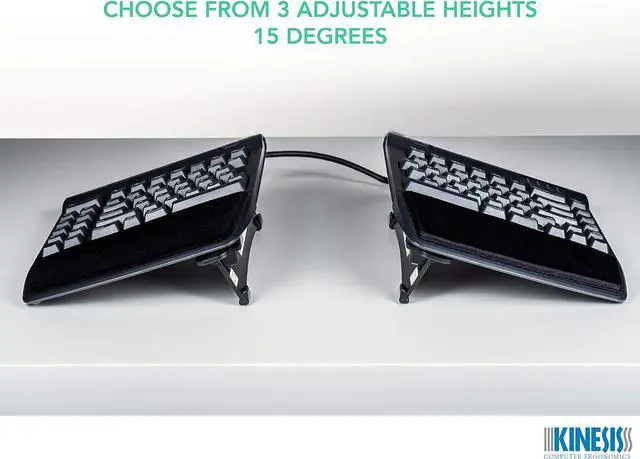 Alt view image 5 of 7 - KINESIS VIP3 Tenting Accessory for Freestyle2 Ergonomic Keyboard (AC820)
