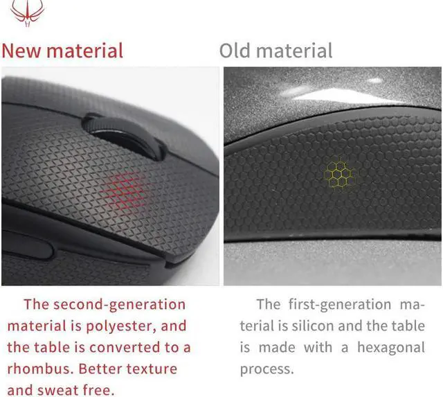 Alt view image 4 of 7 - Hotline Games 2.0 DIY Version Mouse Anti Slip Grip Tape for Gaming Mouse Skins,Sweat Resistant,Cut to Fit,Easy to Apply,Professional Mice Upgrade Kit