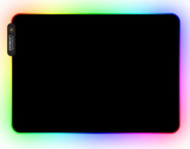 Alt view image 6 of 7 - RGB Gaming Mouse Pad with 11 RGB Light up Modes,LED Gaming Pad,Non-Slip Rubber Based Computer Mice mat Medium Size(13.7 x 10.3)