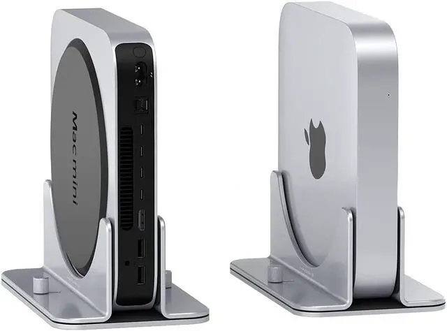 Alt view image 2 of 7 - Hagibis Vertical Stand for Mac Mini, Aluminum Alloy Laptop Stand Anti-Slip Computer Holder Desktop Stand Compatible with M1 Chip Mac Mini, MC25 Pro