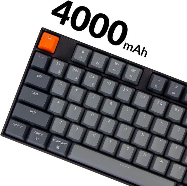 Alt view image 7 of 7 - Keychron K10 Full Size 104 Keys Bluetooth Wireless/USB Wired Mechanical Gaming Keyboard for Mac with Gateron G Pro Red Switch/Multitasking/White LED Backlight Computer Keyboard for Windows Laptop
