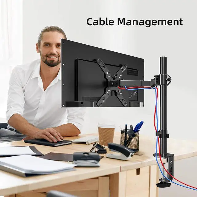 Alt view image 7 of 7 - Single Monitor Mount Single Monitor Desk Mount with VESA Extension Kit from 7575 to 200200mm fits 13-39 inch Monitors/TV Screens Monitor Arm Monitor Stands Monitor Stand Desk Mount Vesa Mount