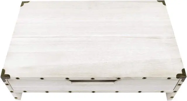 Alt view image 4 of 7 - Ikee Design Wooden 2 Tier Monitor Stand with Drawer,Wood Desktop Stands for Laptop ,TV, Computer Riser,Wooden Clutter-Free Desk Storage Organizer,16 1/2 W x 10 1/4 D x 5 1/8 H in, White