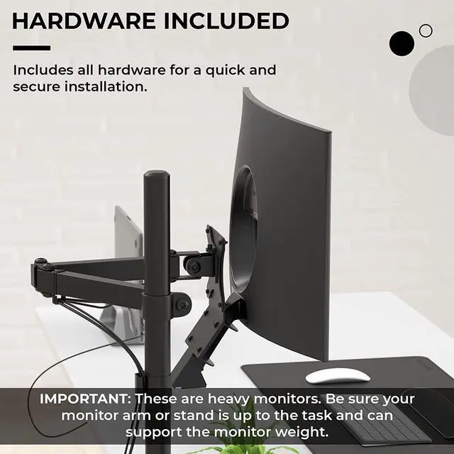 Alt view image 7 of 7 - VESA Mount Adapter for Samsung Curved Monitors 32 inch CF397 and Samsung 24 inch CRG5 VESA Adapter Bracket Mounts Monitor to VESA Stand Arm or Desk Mount with 75x75 or 100x100 mm