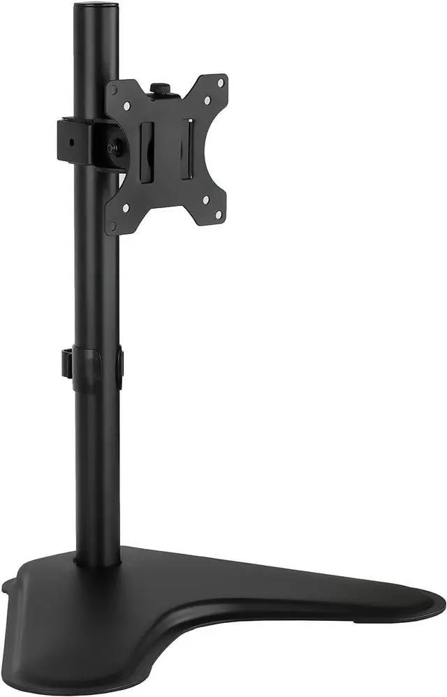 Alt view image 3 of 7 - Mount-It! Free Standing Monitor Stand for Desktops | Single Monitor Mount | VESA 75 100 Compatible Displays | Height Adjustable Tilt Swivel Rotating | Fits 21.5 23 24 27 28 29 32 Inch Computer Screen