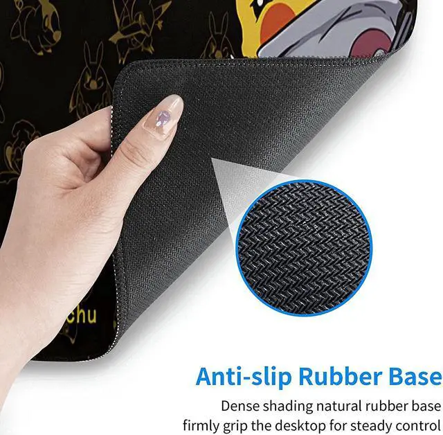 Alt view image 6 of 7 - Anime Customized Large Extended Gaming Mouse Pad with Stitched Edges and Non-Slip Rubber Base Suitable for Office and Home Use 31.5x11.8x0.12 Inches