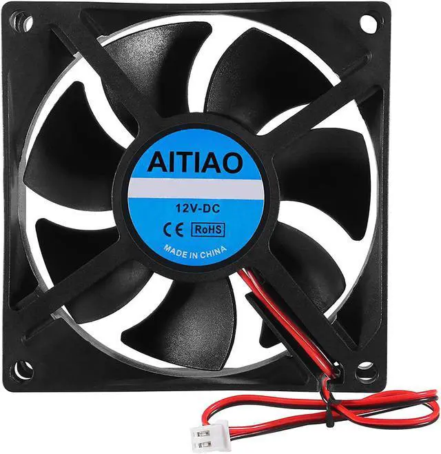Alt view image 3 of 6 - 4PCS 8025 Dual Ball Bearing Quiet Computer Case Fan 12V DC 80mm 80mm 25mm High Speed Muffin Fan Cooling Fan for 3D Printer Computer Case Fan CPU Coolers DIY Cooling Ventilation Projects