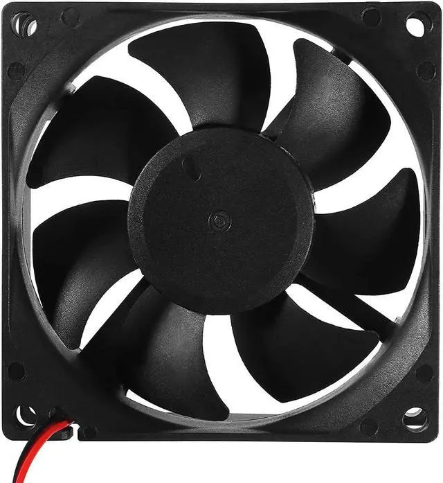 Alt view image 4 of 6 - 4PCS 8025 Dual Ball Bearing Quiet Computer Case Fan 12V DC 80mm 80mm 25mm High Speed Muffin Fan Cooling Fan for 3D Printer Computer Case Fan CPU Coolers DIY Cooling Ventilation Projects